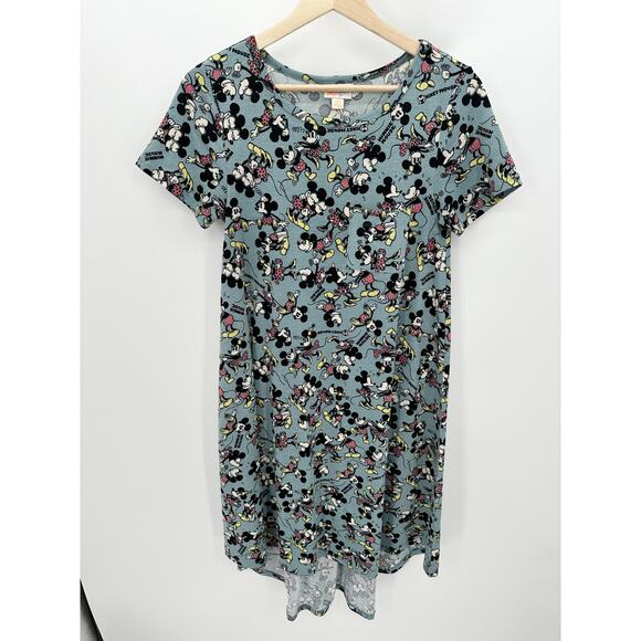 Lularoe Disney Vacation Mickey Mouse Short Sleeve Dress Women's Size XX-Small - Picture 8 of 8